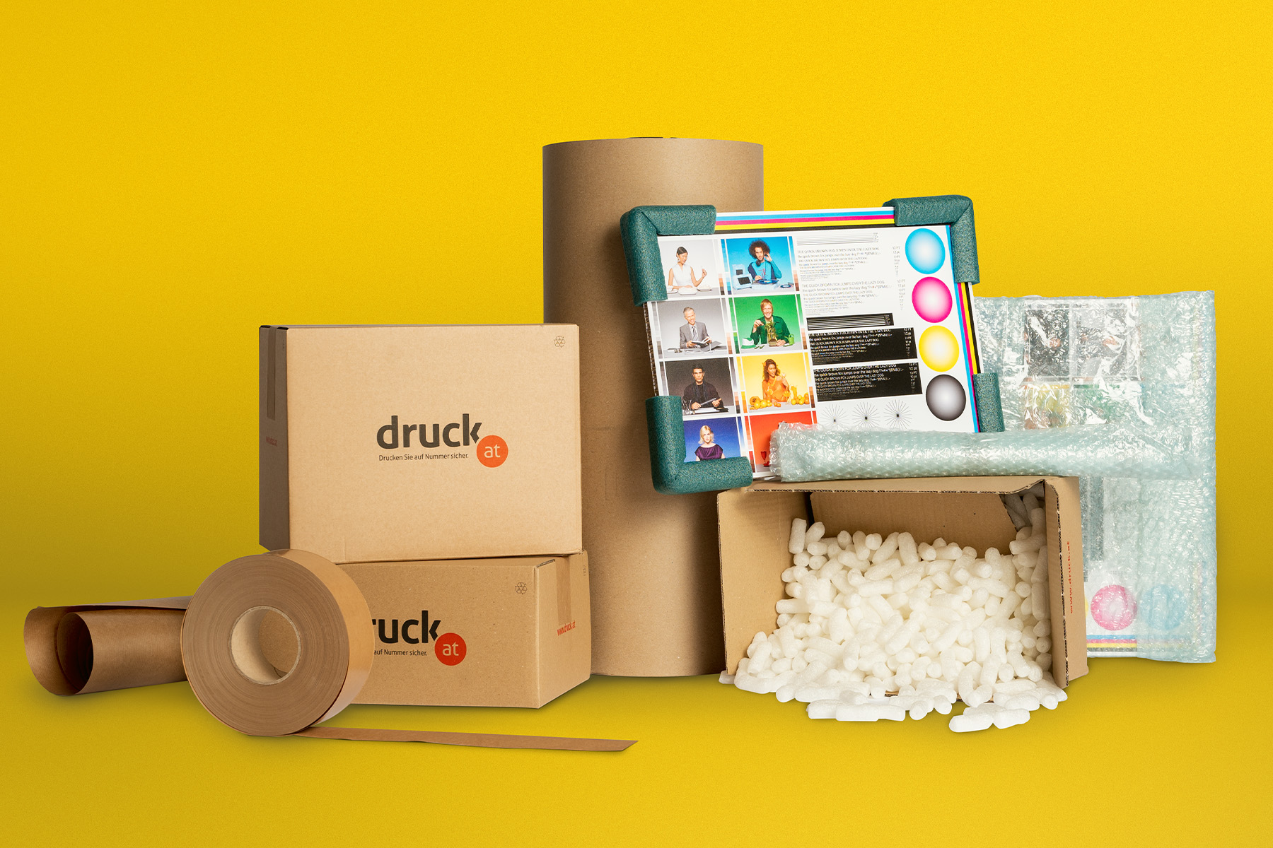 Verschiedene nachhaltige Verpackungsmaterialien Verschiedene nachhaltige Verpackungsmaterialien