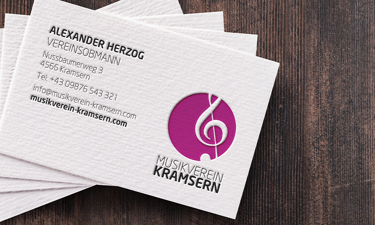 Visitenkarten mit Letterpress-Prägung Visitenkarten mit Letterpress-Prägung