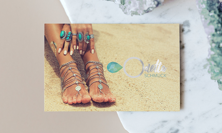 Visitenkarte mit Heissfolienprägung Visitenkarte mit Heissfolienprägung